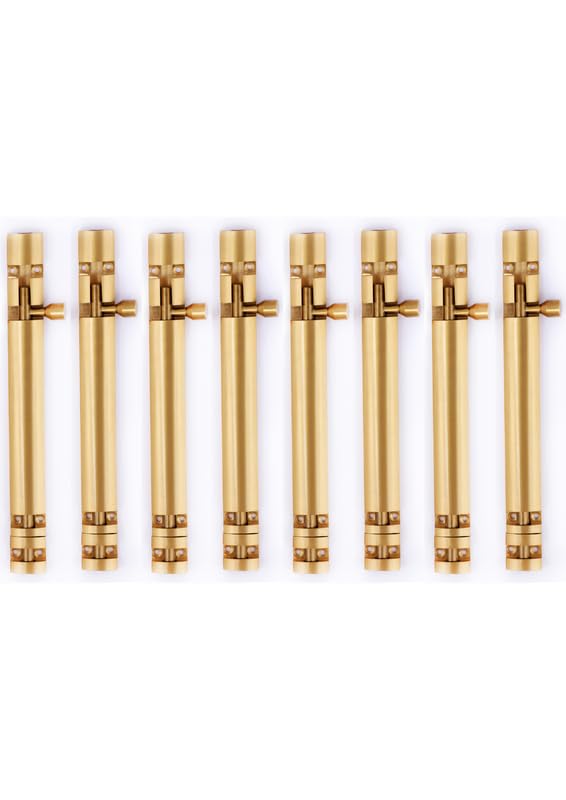 Image of Premium Heavy Aluminium 8 Inch Tower Bolt | Door Stopper | Door Lock Latch for Home, Office Doors,Main Doors,Windows | kundi | chitakni | Chitkini(Gold Finish)(Pack of 8)