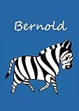  Bernold: individualisiertes Malbuch / Notizbuch / Tagebuch - Zebra - A4 - blanko