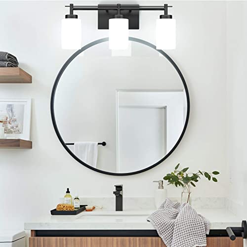 Aipsun Black Vintage Vanity Light, Bathroom Vanity Lighting Fixtures Industrial Vanity Light For Bathroom Black Wall Light Over Mirror(Exclude Bulb) #TOP2