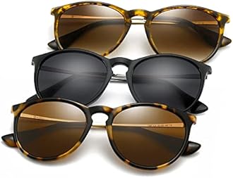 SUNGAIT Premium Vintage Round Sunglasses for Women Men Classic Retro Trendy Style