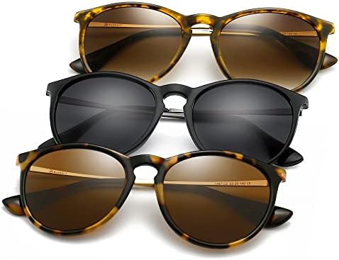 SUNGAIT Vintage Round Sunglasses for Women Men Classic Retro Designer Style