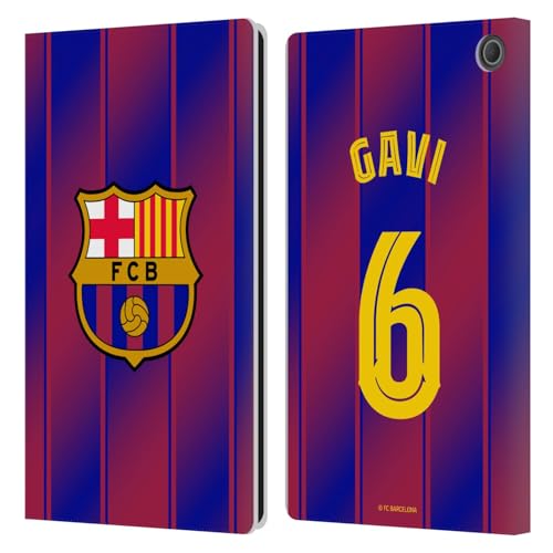 Étui FC Barcelona GAVI Amazon Fire Max 11 housse cuir avec support et fentes cartes