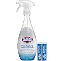 Clorox Disinfecting Bathroom Foamer Starter Kit, Household Essentials, One Reusable Bottle Plus 2 Refills