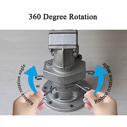 PARFCO Impulse Impact Water Sprinkler, 2" Agricultural Turbine Vortex Rod Water Sprayer, 360° Rotary Large-Area Watering Spray, for Farms, Orchards, Forestry