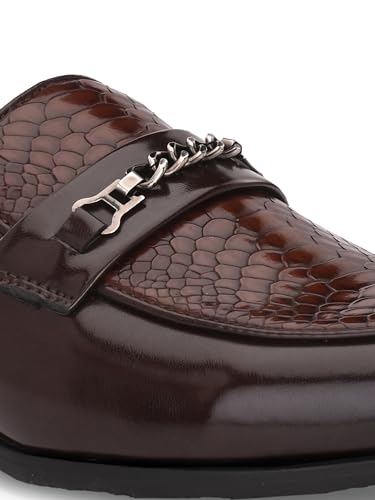 Image of San Frissco mens Ecak 5114 Brown-7 Moccasin