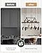 CHOEZON Hanging Pot Rack, Pot Hanger for Kitchen, Ceiling Mounted Pot Holder, Cookware Organizer with 24 S-Shaped Hooks, for Pot, Pan Storage, Space-Saving, Rustic Brown and Black TPR28BF