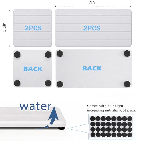 image for Lyxel 4PCS Stone Drying Tray for Bathroom Sink and Kitchen Counter, Fa