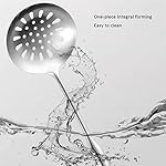 304 Stainless Steel Kitchen Utensils Set 6 Pcs Cooking Utensil, Spatula, Soup spoon, Leaking shovel, Kitchen Tools Set (Stainless Steel - 6Pack) - Image 3