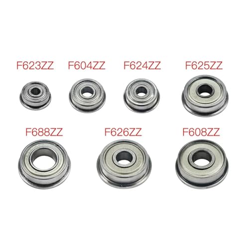 Roulement F698ZZ ABEC 1 à flasques métalliques pour guidage axial - 5