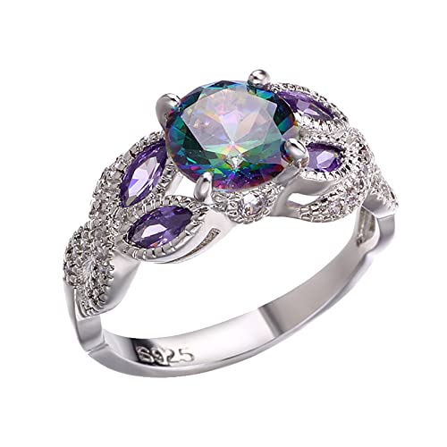 Bagues pour femmes taille 8 zircon en argent idéal pour briller en soirée chic