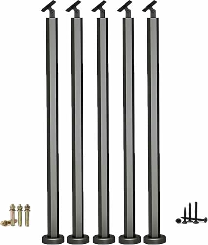 Axe de rampe d'escalier avec tête pivotante pour pose sur inclinaison variable