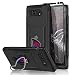 Produktbild HikerClub Hülle Kompatibel für Asus ROG Phone 5 Hülle/ROG Phone 5s Hülle,Armor Case Weich Silikon Fallschutz in Militärqualität mit Integriertem Ständer, Kameraschutz,Staubstöpsel,Schwarz