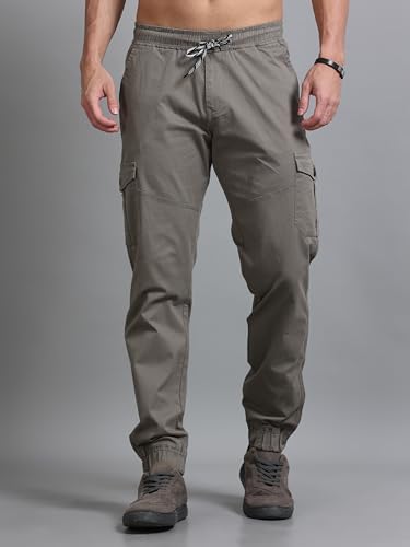 Image of U.S. Pitchers Mens Twill Laffer Cargo Joggers I 6 Pocket Utility Pants I Stylish Comfort Fit I 12 Colors I Sizes 30 to 38