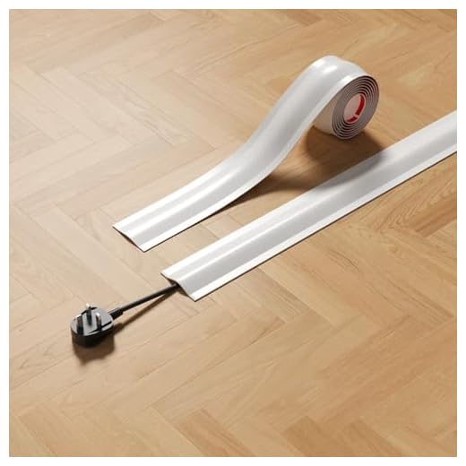 PVC Cord Cover Protector Flexible Indoor Cable Management System(4.2 * 100cm,White)
