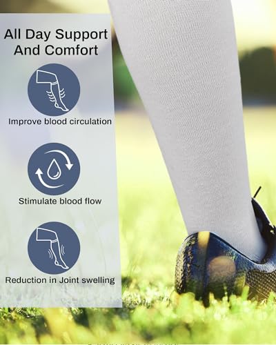 Shihanee 50 Pairs Men Knee Socks High Over the Calf Softball Long Field Hockey Socks Size 10-13 Tube for Sports4