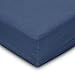 Flowen Drap Housse 160x200 Draps Tissu en Jersey avec 4 Coins élastiqués Anti-acarien hypoallergénique Respirant 100% Coton (160x200 cm - Coton Jersey, Bleu Marine)