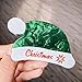 Christmas Hair Claw Clips Santa Hat Hair Clip Xmas Green Santa Hat Design Hair Jaw Clips Snowflake Acrylic Non-Slip Clamp Clips Cute Christmas Hair Accessories for Women and Girls, 1PCS