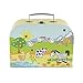 BIECO Valise Enfants Valise de gouté animaux de la campagne - 3 ans et plus - 15 x 20 x 8.5 cm - Jaune (Gelb)