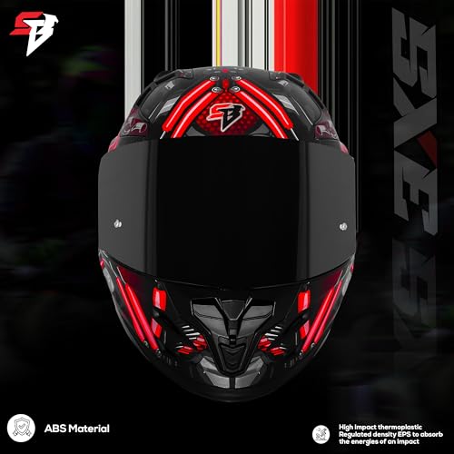 Image of Steelbird SBH-61 SXE X2 Pinlock ISI and Dot Certified Full Face Helmet for Men and with Inner Silver Sunshield