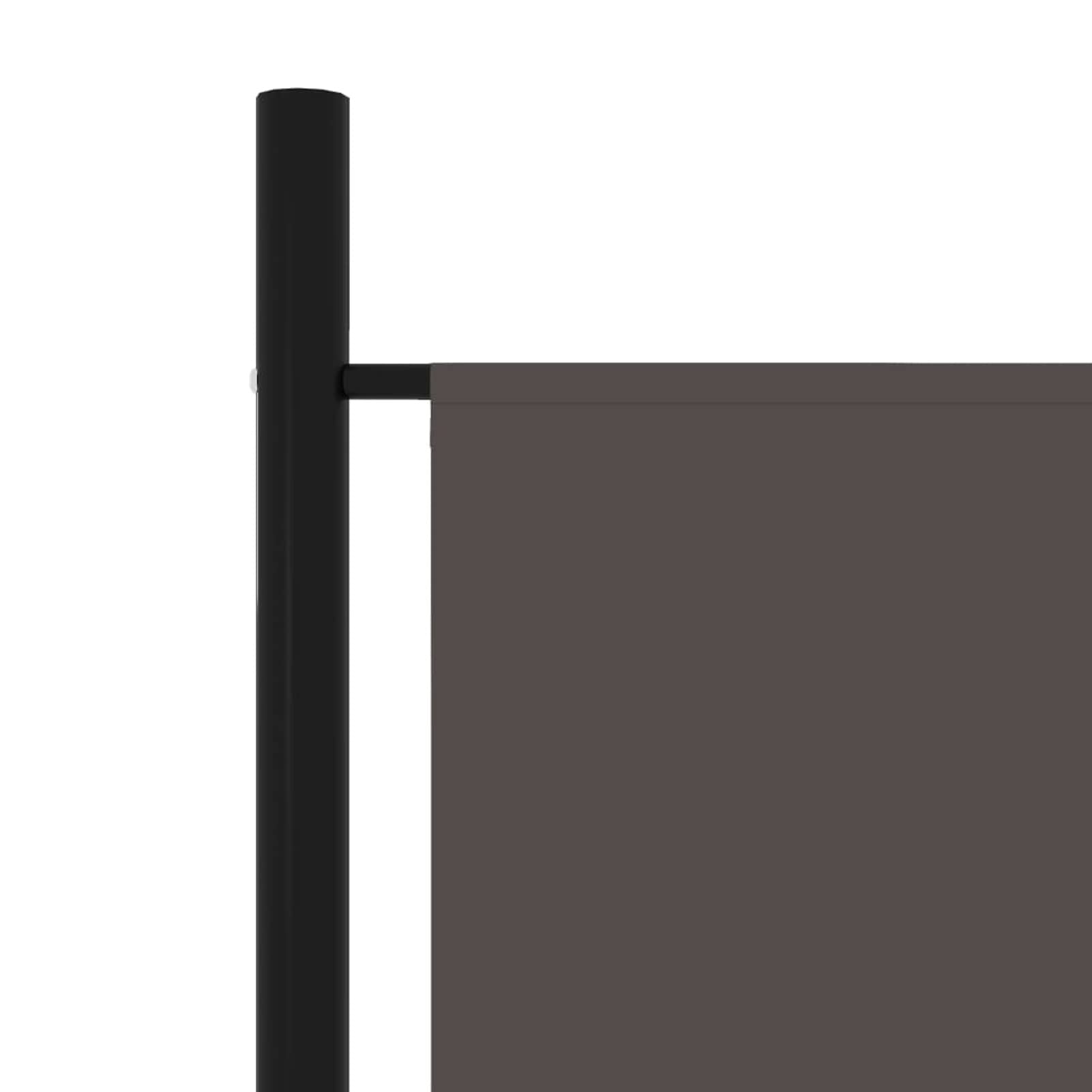 Homgoday Paravento divisorio a 5 pannelli, grigio antracite, 250 x 180 cm, paravento pieghevole, separatore di ambiente, schermo di privacy per soggiorno ufficio giardino