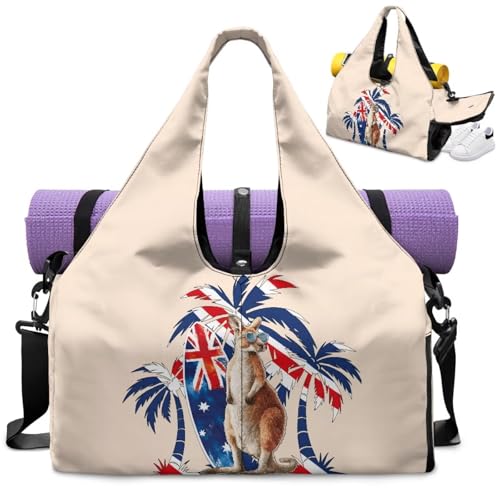 Multi-Functional Yoga Mat Bag With Shoe Compartment And 6 Pockets Crossbody/Handheld (Yoga Mat Not Included)2