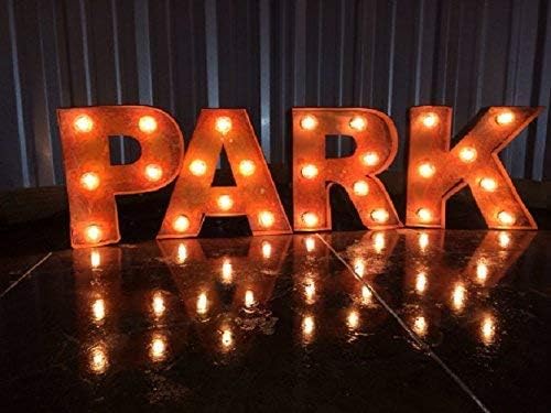 Rustic Lighted Marquee Letters Sign - A-Z and 0-9 and all charcters