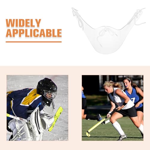 image for DECHOUS 1Pc Hockey Goalie Neck Guard, Clear Goalie Throat Guard Sports