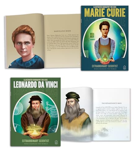 Image of Illustrated Biography for Kids: Extraordinary Scientists who Changed the World: Set of 6 Books