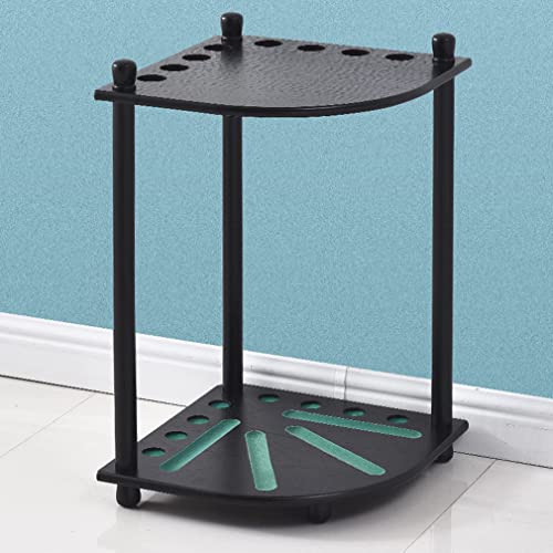 Support de queues de billard en bois autoportant d'angle pour 8 cannes - 3