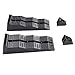 Hamwesh RV Leveling Blocks, 3 Steps Adjustable Design, Heavy Duty HDPE Material, 11000LBS Load Capacity, Enhanced Traction, Car Ramps, for RVs, Travel Trailers, Trucks, with Grooved (Without Bag)