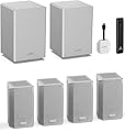 AWOL VISION ThunderBeat 4.2.2 All-Wireless Home Theater Sound System, Surround Sound System with Dual 120W Subwoofers and Upward Firing Speakers, Dolby Atmos DTS Support
