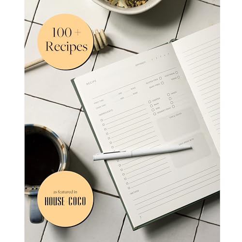 Scribble & Dot® Recipe Book for Own 100 Recipes, Forest, A5 - Image 2