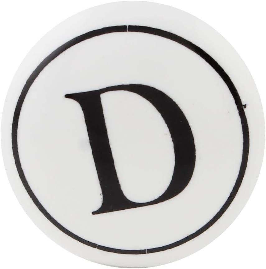 Indian Shelf 25 Pieces Ceramic Kitchen Cabinet Knobs Black White Kitchen Cabinet Hardware D Alphabet Cabinet Handles & Pulls