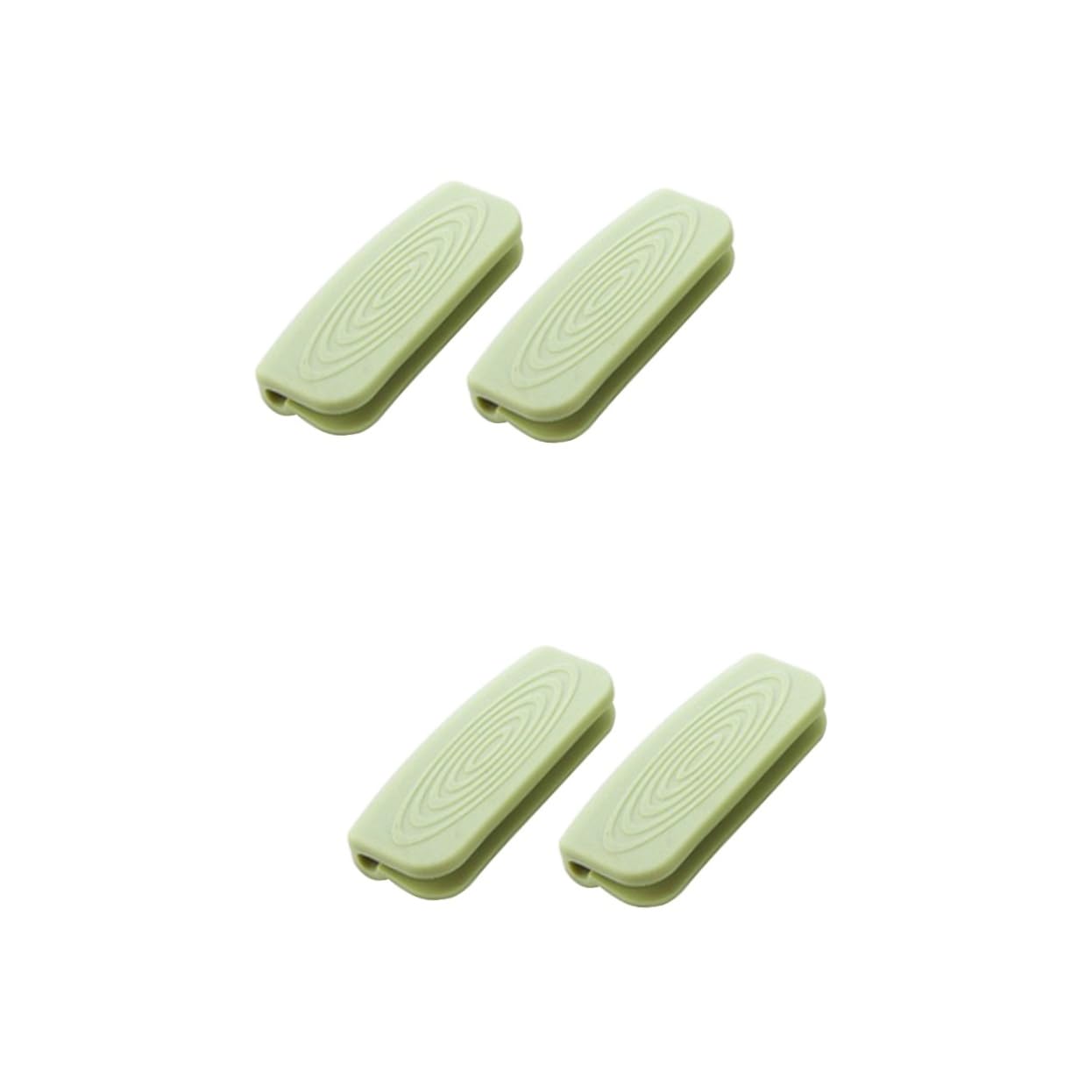 Funda para asas de olla SHOWERORO antideslizante verde de 4 piezas para cocinar