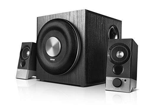 Edifier USA M3600D Multimedia 2.1 Active Speaker System - THX Certified - 200 Watts RMS Black (4003332) (Renewed)