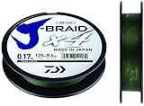 Tragkraft: 6,9 kg Daiwa Erwachsene J-Braid X4E Schnur, Dunkelgrün, 0,15 mm