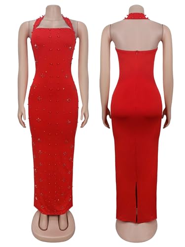 Image of Figdaw Rhinestone Embellished Formal Gowns and Evening Dresses for Women 2026