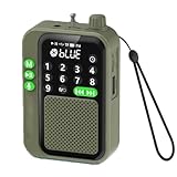Mini haut-parleur radio 4 en 1 : pas seulement une radio FM, mais aussi un haut-parleur Bluetooth permettant de jouer votre musique préférée via une carte TF et un disque USB (non inclus). Petit mais avec haut-parleur super puissant. Le son de la musique de la radio transistor est fort, riche et équilibré. Vous serez étonné de la qualité sonore de cette radio. (Remarque : ce produit avec une voix d'invite chinoise !!!)