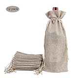 Fibra biodegradable natural: nuestra envoltura de botella de arpillera está hecha completamente de material de tela de lino reutilizable y ecológico con una textura agradable y muy poco desprendimiento. Estas bolsas con cordón de vino pueden absorber la humedad, el aceite y la grasa, mientras que el tejido suelto ayudará a que el aire fluya.