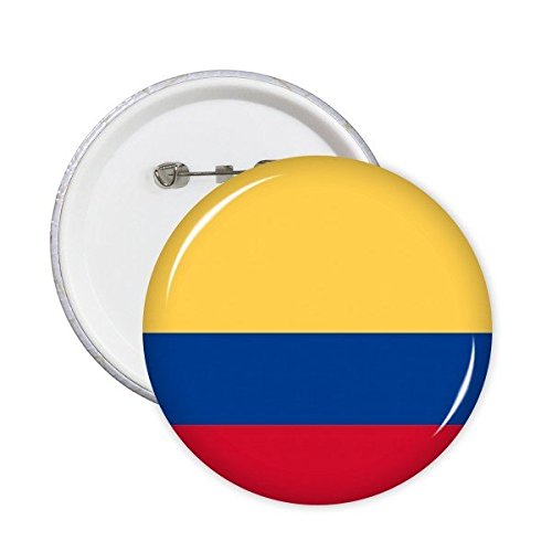Badge Colombie drapeau national Amérique du Sud pin's rond pour vêtement 5Pcs L