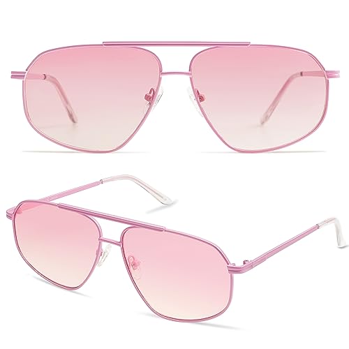 Image of SOJOS Retro Hexagon Aviator Sunglasses for Women Men Trendy Vintage UV400 Protection Shades SJ1200