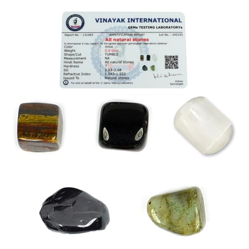 Image of Reiki Crystal Products Certified Natural Crystal Tumble Stone Kit | Multiple Crystal Stone Sets for Meditation, Reiki, Chakra & Spiritual Practices