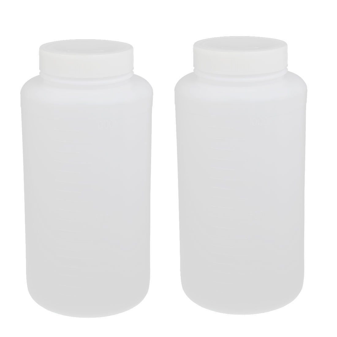 Aexit 55mm Durchmesser 190mm Höhe 1000ml HDPE-Kunststoff Runde Weithalsflasche Weiß 2St (917f8411158f778af18ee1531863bc4a)