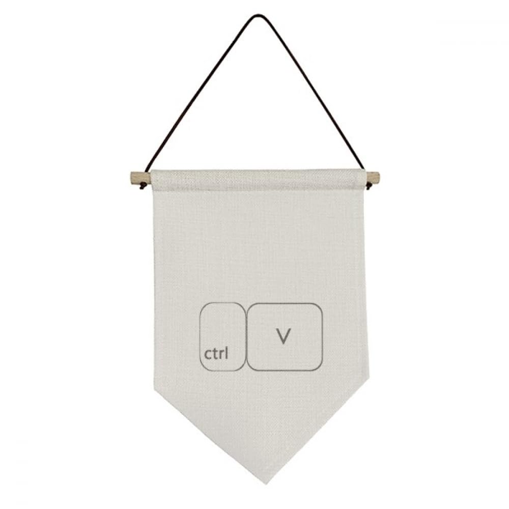 Toile suspendue Ctrl V Art Déco bannière murale en textile haut de gamme