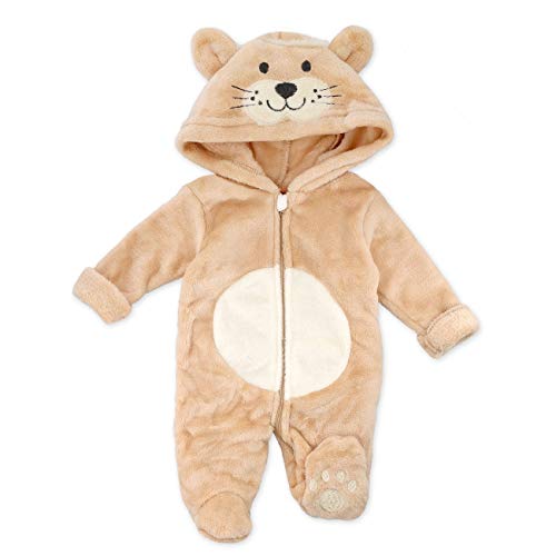 Cheeky Chimp - Mono para bebé, diseño de león, con capucha para recién nacidos y niños pequeños, talla: Talla:0-3 Monate (62)