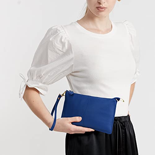Image of Uromee Wristlet Wallet Clutch Purses for Women Genuine Leather Crossbody Bag Handbag with Detachable Shoulder Chain
