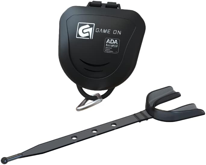 Game On Protectores bucales Solo aceptado por la ADA, protector bucal deportivo con correa para fútbol, baloncesto, lacrosse, hockey, protección