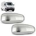 ROBUST 2x Sei̇tenbli̇nker Li̇nks Rechts Wei̇ss für Mercedes-Benz CLK E-Klasse SLK Sprinter Vaneo V-Klasse Vito 210 820 0921 2108200921