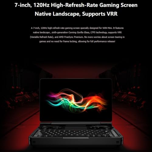 Image of WEELIAO GPD Win Mini 2025 Gaming PC, 7 inch 1080p Touchscreen with AMD Ryzen 7 8840U, 16GB RAM, 1TB SSD