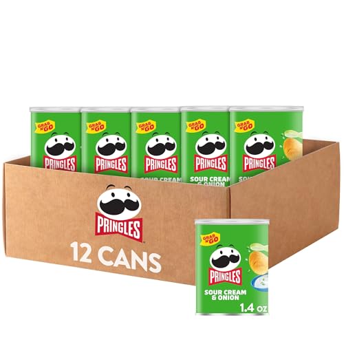 Pringles Sour Cream and Onion Small Stacks, 1.41 Ounce (Pack of 12)